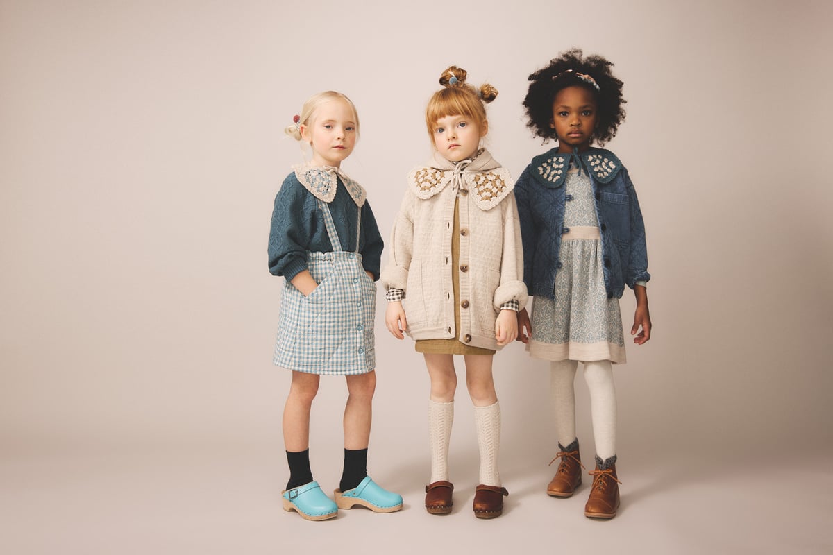 SOOR PLOOM 】Harlyn Pinafore, Gingham, Oasis |