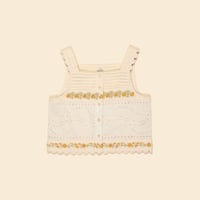 【 Apolina 】 ROSALIE SUNTOP - CREAM (9-11y)