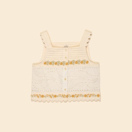 【 Apolina 】 ROSALIE SUNTOP - CREAM