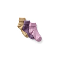 バラ売り【 SOOR PLOOM 】 CABLE ROLL SOCK SET, SEASONAL COLOR MIX