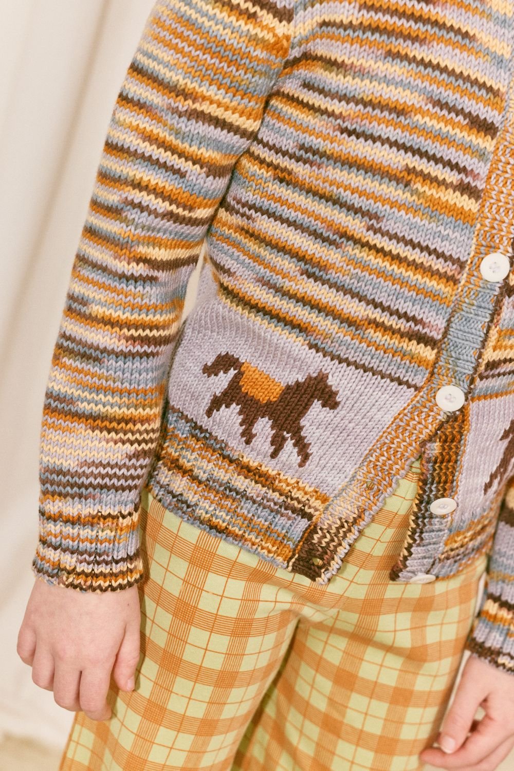 Misha&Puff】 HORSE TROT CARDIGAN (VIOLA SPACE D
