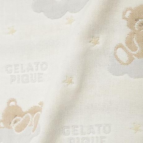 【 gelato pique 】 PKGG263009  KIDSﾄﾞﾘｰﾐｰﾍﾞｱ柄6重ｶﾞｰｾﾞｹｯﾄ  IVR
