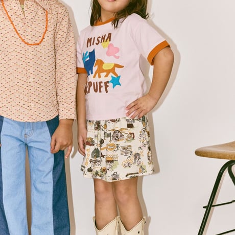 【Misha&Puff】 PASTURE APPLIQUE TEE (AURA)