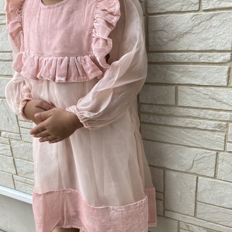 【Petite  amalie】Velvet Organza Dress