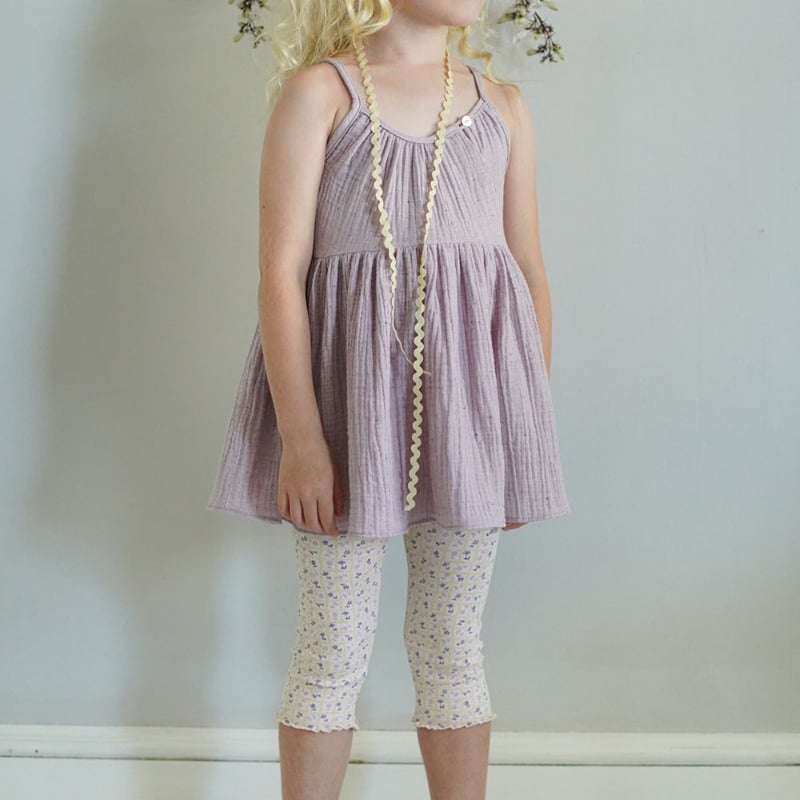 【soor ploom】Birdie Tunic Zinnia 6y last 1【 SOOR PLOOM 】 BIRDIE TUNIC, FADED ZINNIA