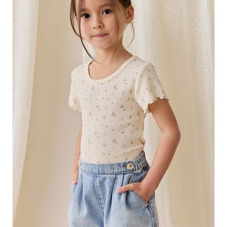 【 Jamie kay 】 JKFP262085 ｼｮｰﾄﾃﾞﾆﾑﾊﾟﾝﾂ Antique Denim D BLU（size 80~100）