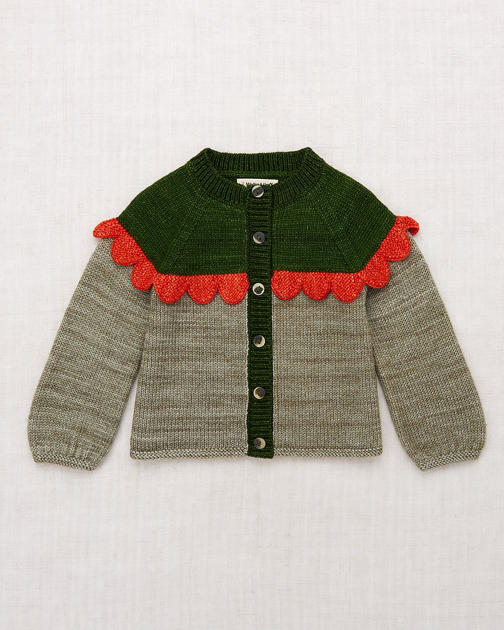 Misha & Puff カーディガン Misha&Puff】Scallop Yoke Cardigan - MP172029-01