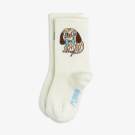 【 MINI RODINI 】Dog socks -Off-white