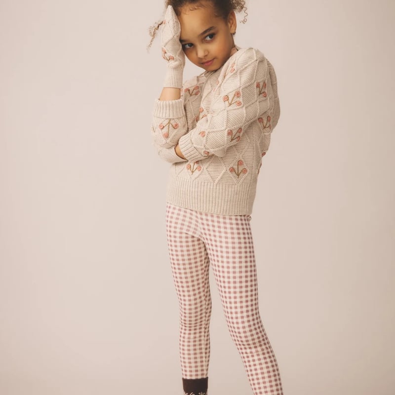 【新品未使用】Soor Ploom gingham print cloud 4y トップス 2024aw 8y soor ploom Imelda Blouse Soor Ploom