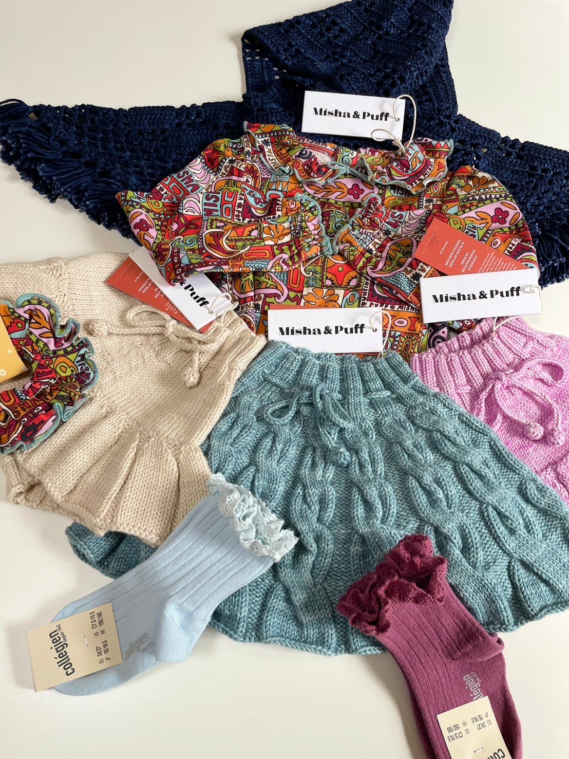 Misha&Puff】Baby Cable Skating Skirt-415 Yonder Misha&Puff】Baby Cable Skating Skirt-415 Yonder