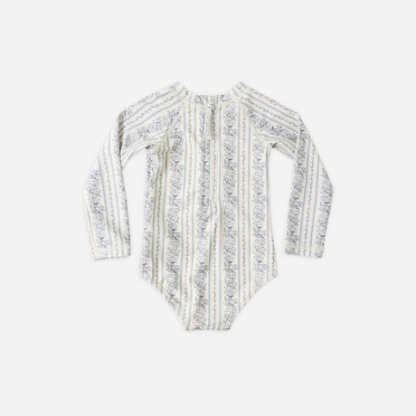 【 Rylee + Cru 】DELPHINE RASHGUARD ONE-PIECE || BLUE FLORAL