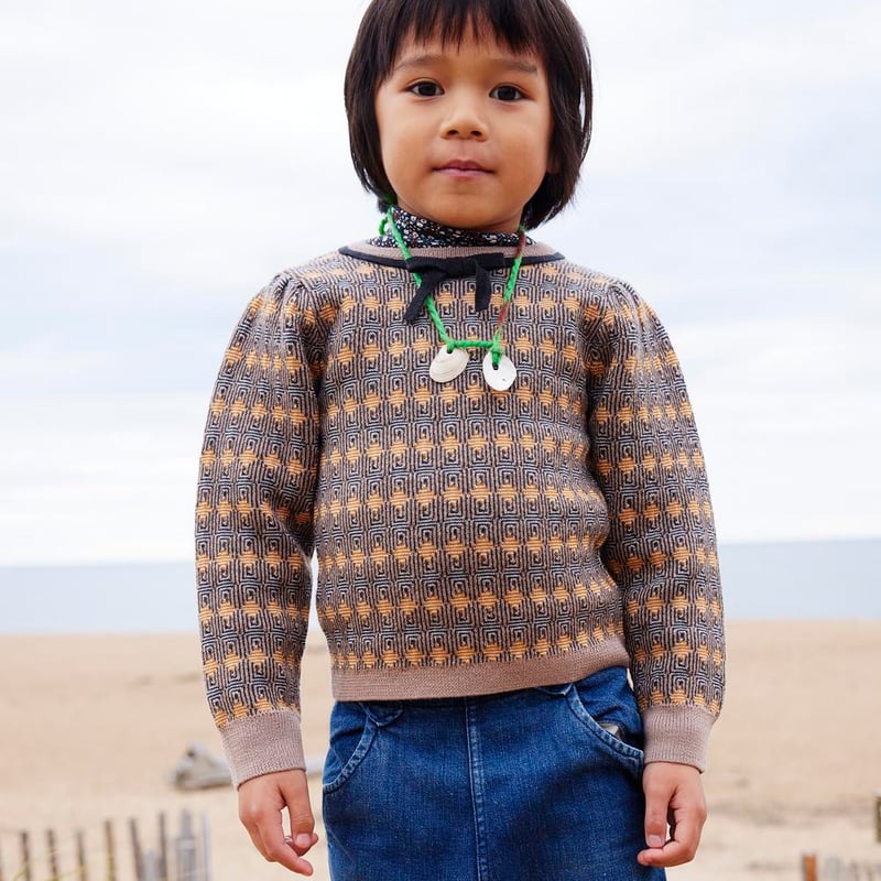 Penooras Popcorn Sweater - づらかっ Natural