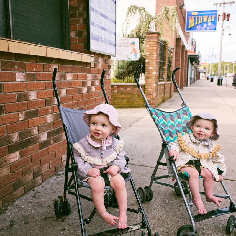 Misha&Puff】BABY PETIT COLLAR ONESIE (MARZIPAN