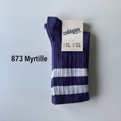 【Collégien】8470 Nico - Ribbed Varsity Crew Socks