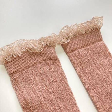 アウトレット【COLLEGIEN × mik&co   special édition】Alice - summer knee-high socks