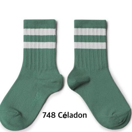 【collegien】8470 Nico - Ribbed Varsity Crew Socks