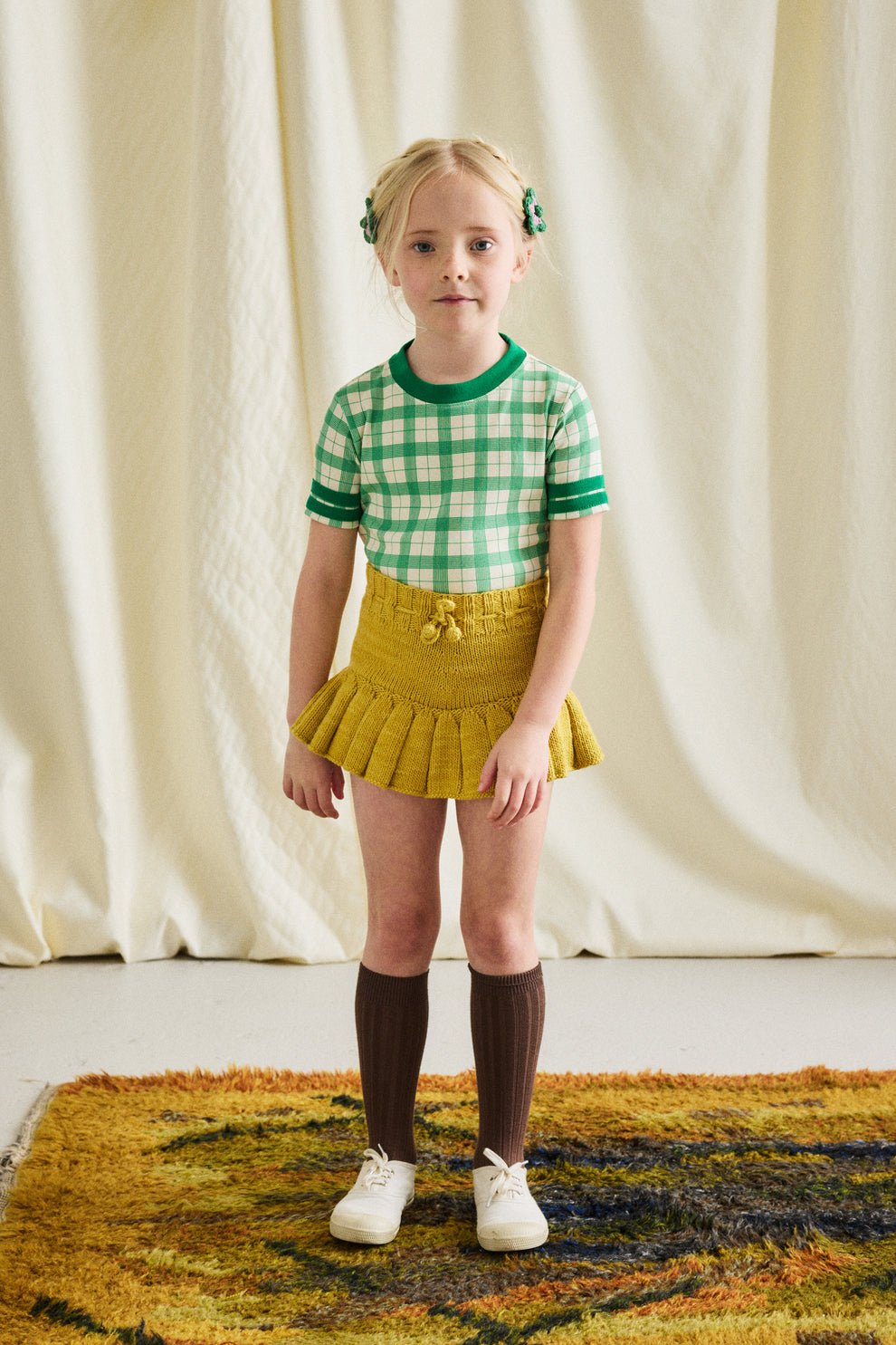 Misha&Puff】Skating Pond Skirt/ Winter Wheat |