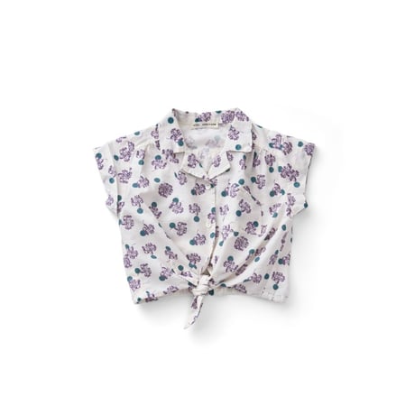 【 SOOR PLOOM 】 LOLI BLOUSE, CARNATION PRINT, PANSY