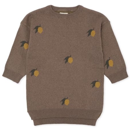 【 Konges sloejd 】lapis sweater dress - lemon