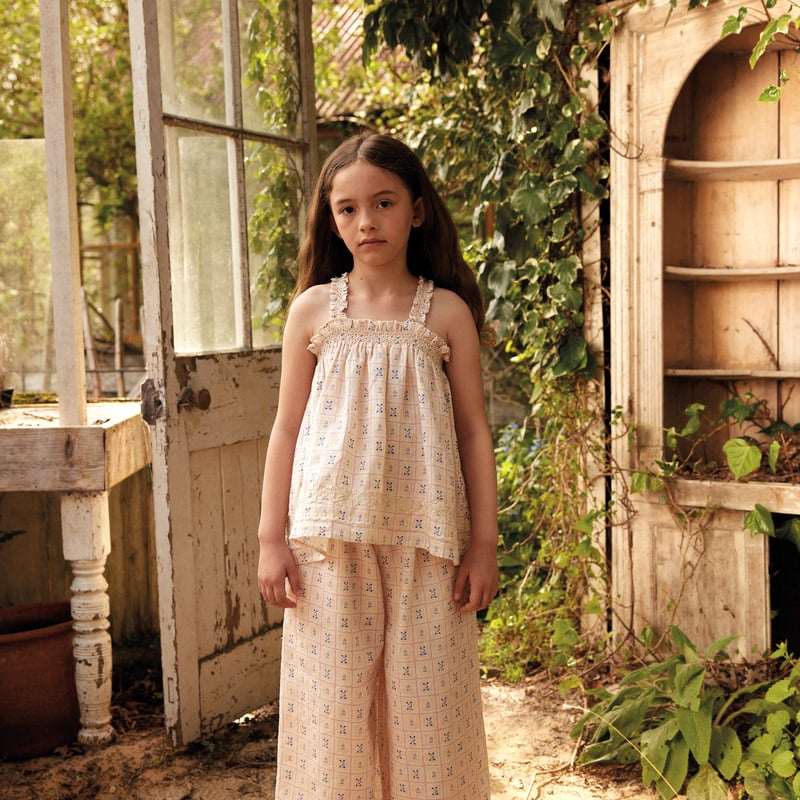 TROUSER ADINA 】 Apolina セットアップ 23SS apolina SET CREAM ROSEPANEL - トップス