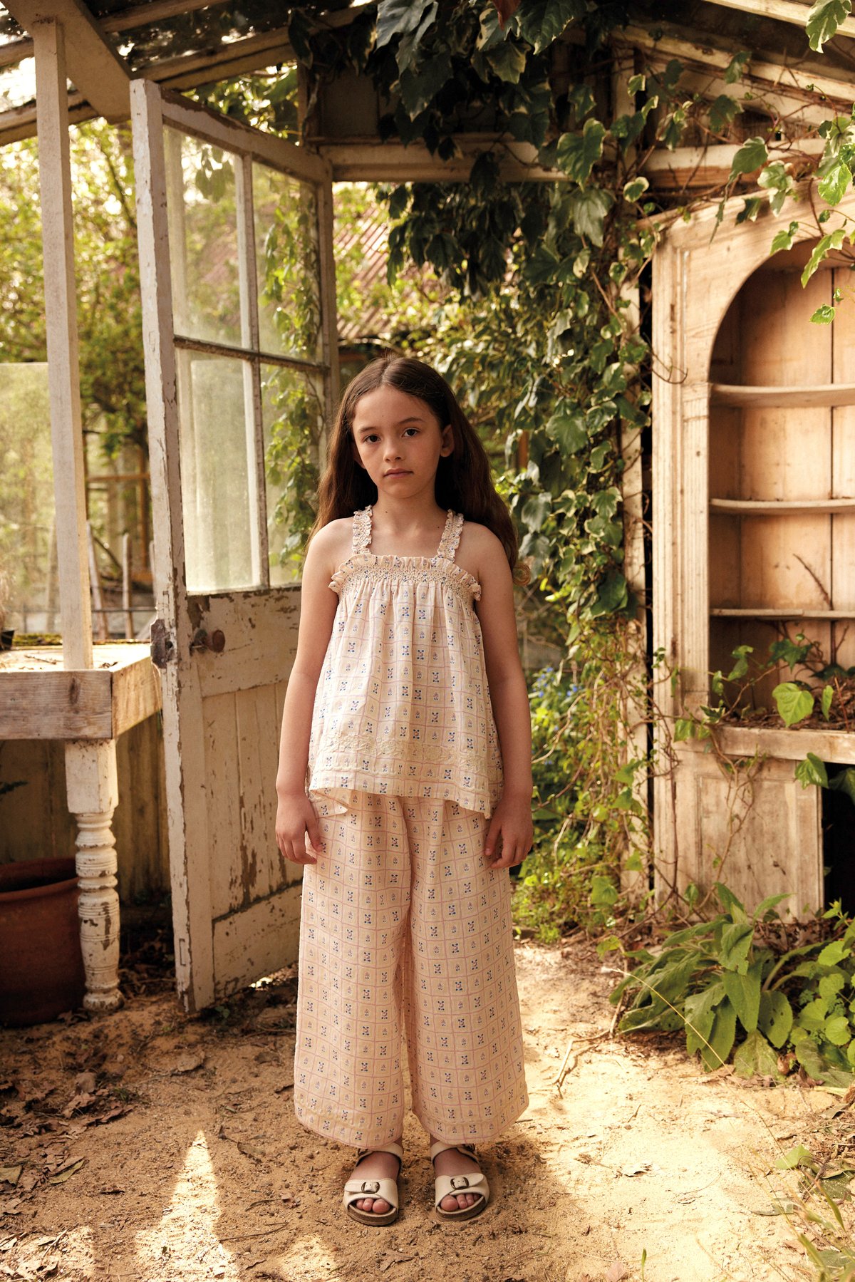 Apolina 】 ADINA TROUSER SET - ROSEPANEL CREAM