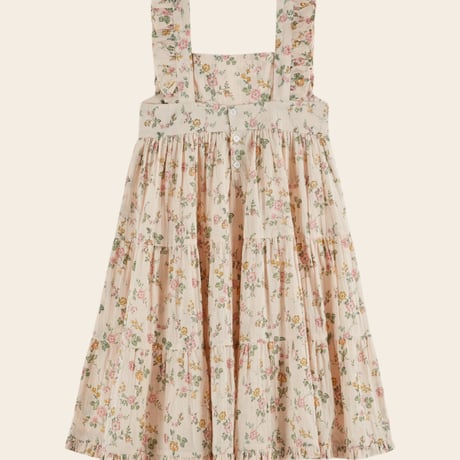 【Emile et Ida】 PRINTED LONG DRESS - ROSIER