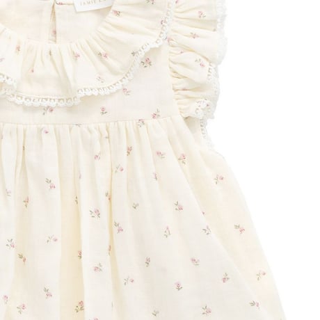 【 Jamie kay 】 JBFO262008 ﾓｽﾘﾝﾌﾟﾚｲｽｰﾂWillow Rose  OWHT（size 70~90）