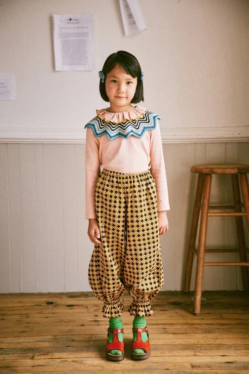 Misha&Puff】Zuzu Pant-036 Licorice Lattice | MI Misha&Puff】Zuzu Pant-036 Licorice Lattice | MI