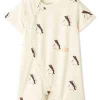 【 gelato pique 】 PBCO262451 BABY接触冷感ｼｰｱﾆﾏﾙ柄ﾛﾝﾊﾟｰｽ YEL（size 70, 80）