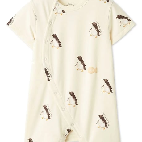 【 gelato pique 】 PBCO262451 BABY接触冷感ｼｰｱﾆﾏﾙ柄ﾛﾝﾊﾟｰｽ YEL（size 70, 80）