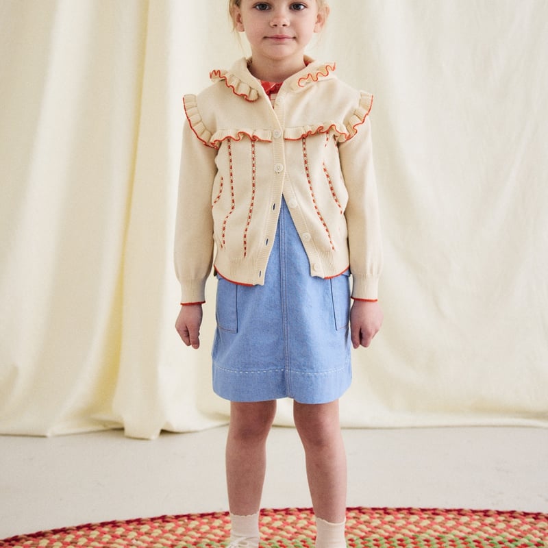 Misha&Puff】Kids Cotswolds Hooded Cardigan/ Str