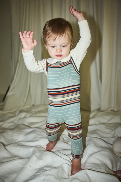 Misha&Puff】Baby Snap Overall (Overcast Patio S
