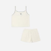 【 Rylee + Cru 】POINTELLE LOUNGE SET || IVORY