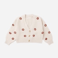 【 Rylee + Cru 】   BOXY CROP CARDIGAN || RUBY DAISY