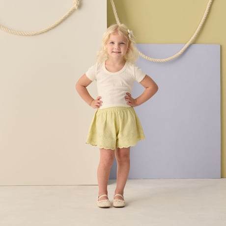 【 Rylee + Cru 】POINTELLE TEE || IVORY