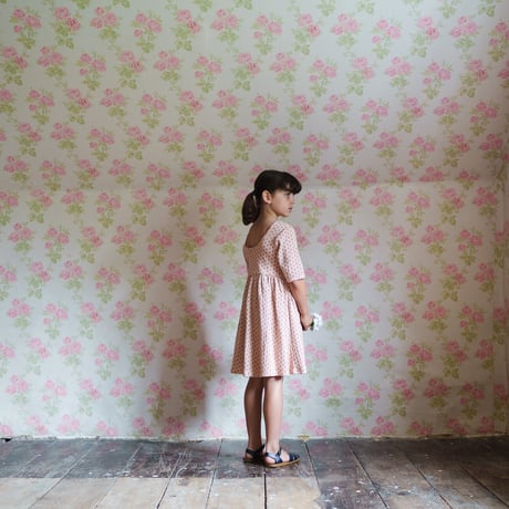 【 little cotton clothes 】June Pointelle Dress in Tulip Floral