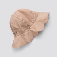 【 little cotton clothes 】Scalloped Hat Shell/Powder