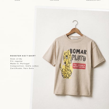 【The Animals Observatory】 T-SHIRT - KHAKI