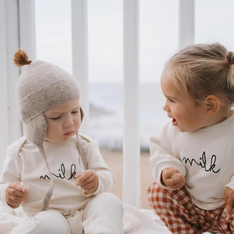 【organic zoo】 Undyed Milk Playsuit