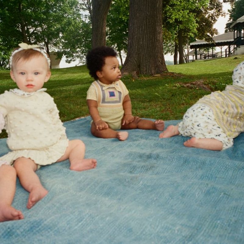 Misha&Puff】BABY SCOUT ONESIE (ROOT BUNNY MEADO