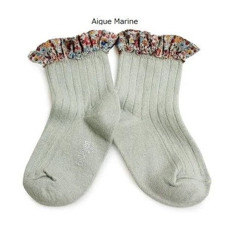 【Collegien】3458 Charlotte Liberty Ruffle Ankle Socks