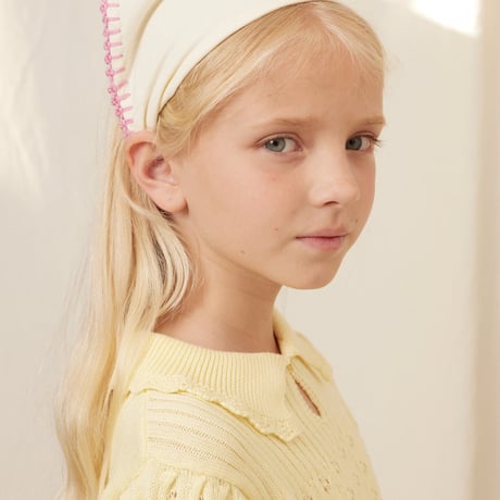 【Bebe Organic】Alba Headscarf - Patchwork Embroidery