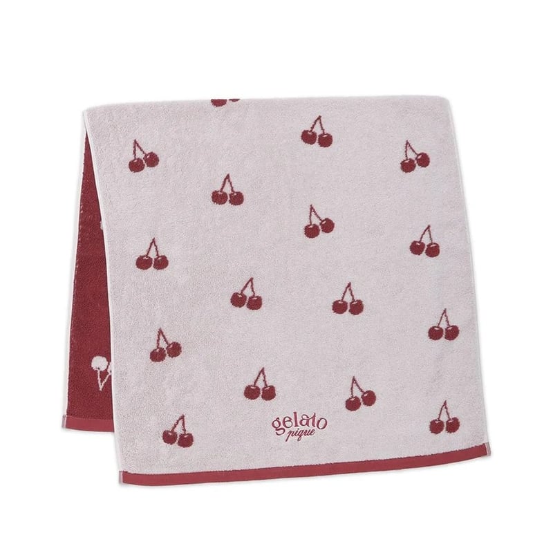 灰仭巫覡 ビーチタオル女子バージョン 25名限定当選品 gelato pique 】 PWGG262514 ﾁｪﾘｰﾊﾞｽﾀｵﾙ RED | MI