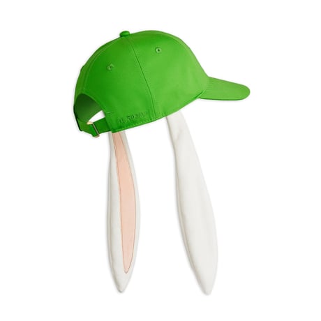 【 MINI RODINI 】Aliens unlimited rabbit ear cap - Green