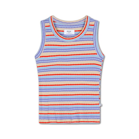 【Repose AMS】 slim singlet-multi stripe