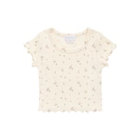 【 Jamie kay 】 JKCT262082 ﾘﾌﾞ半袖ﾄｯﾌﾟｽ Dina Antique OWHT （size 70~120）