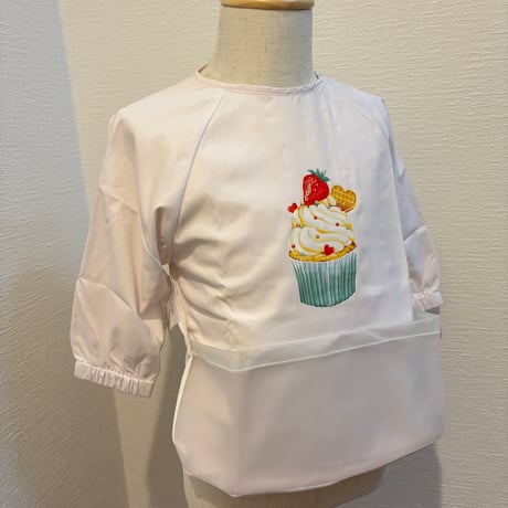 【mik＋】Original Raglan Sleeve Apron - Cup Cake（S/M/L）