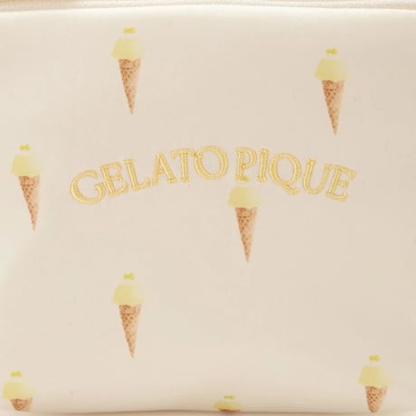 【 gelato pique 】 PWGB262633  ｿﾙﾍﾞﾎﾟｰﾁﾃｨｯｼｭﾎﾟｰﾁ YEL