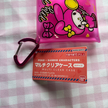 【sanrio】サンリオ PEKO×サンリオキャラクターズ マルチクリアケース SSサイズ 02 マイメロディ