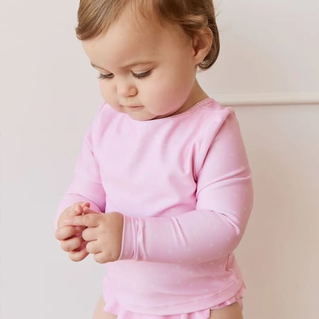 【 Jamie kay 】 JKGO262101 ｽｲﾑ上下ｾｯﾄ Mon Amour Rosie （size 80~120）